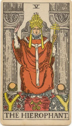 The Hierophant Major Arcana tarot card